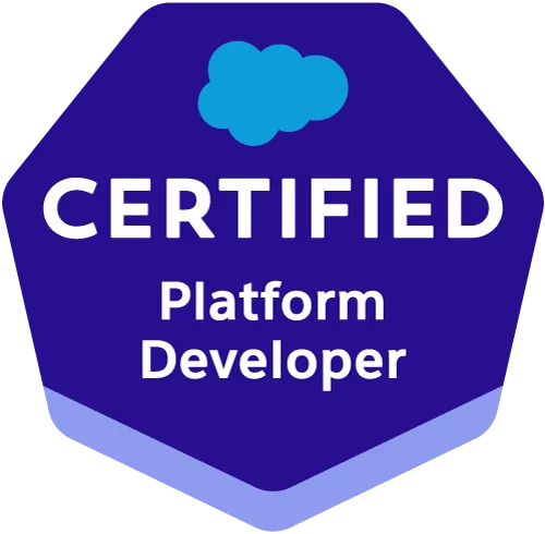 Salesforce Certified Platform Developer badge